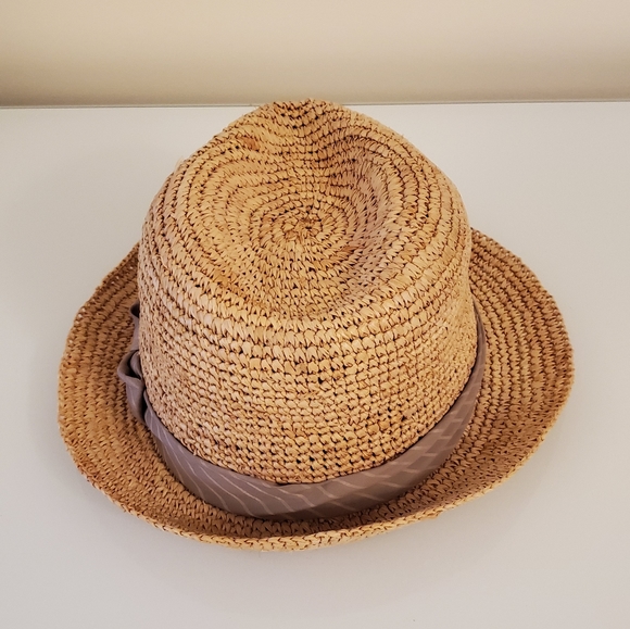 Bow straw fedora hat - Picture 5 of 5